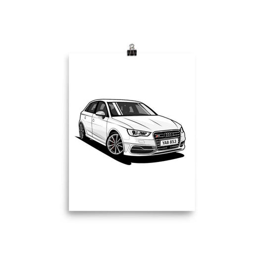 Wall Poster (Vertical) - Cartoon My Car